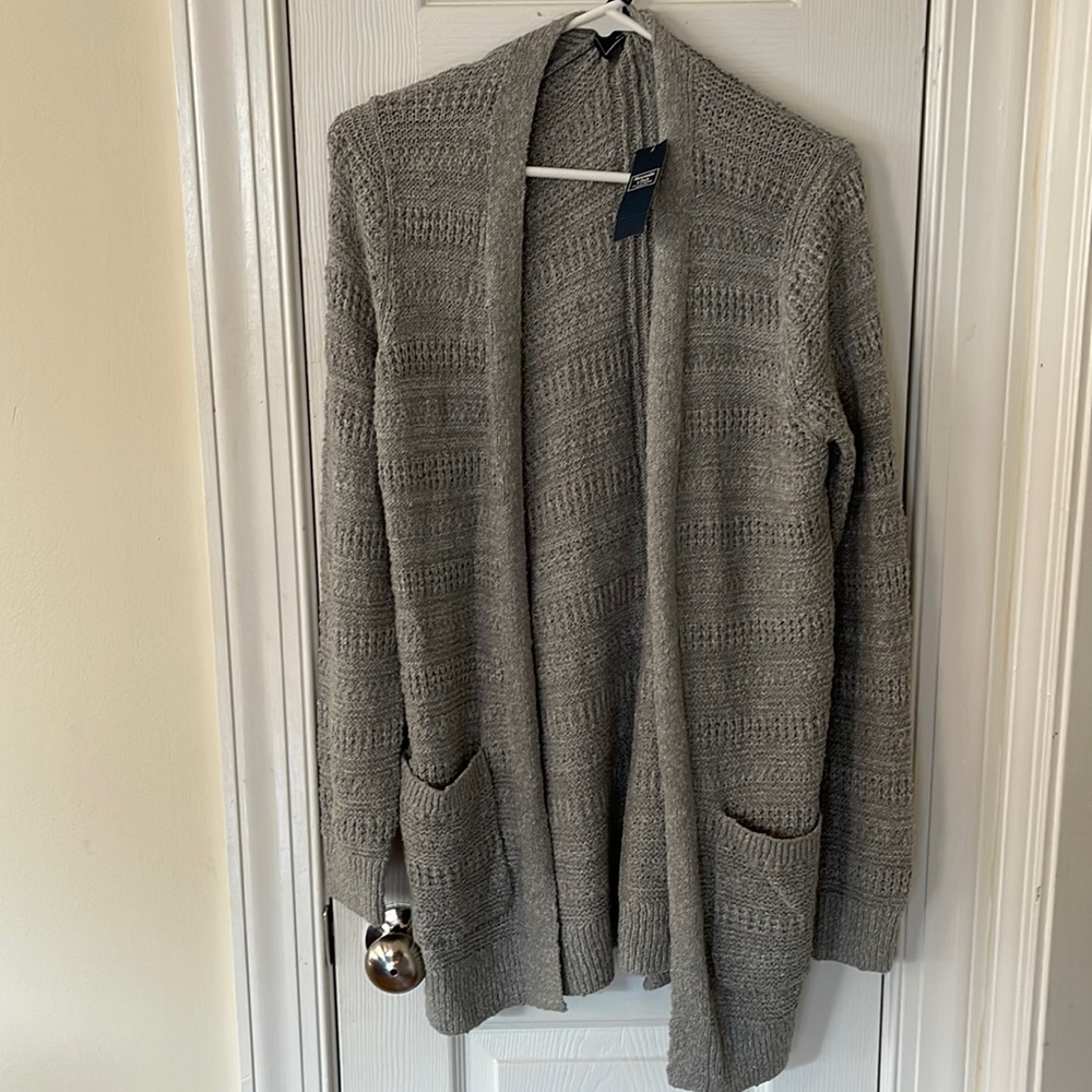 New with tags Abercrombie and Fitch gray cardigan